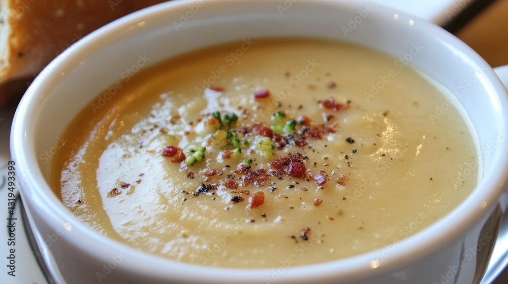 Nutritious Creamy Broccoli Soup - A Wholesome Vegetarian Delight Packed with Flavor Nutritious Creamy Broccoli Soup - A Wholesome Vegetarian Delight Packed with Flavor