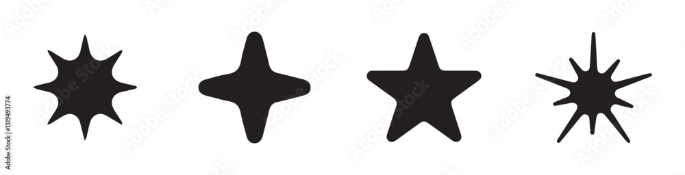 Bright sparkle, star sparkle, shiny flash star. Star shine sparkle icon. Vector illustration eps 10 Bright sparkle, star sparkle, shiny flash star. Star shine sparkle icon. Vector illustration eps 10