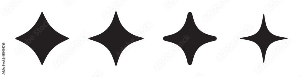 Black star vector. stars icon. Sparkle symbol collection set. Bright sparkle, star sparkle, shiny flash star. Vector illustration eps 10 Black star vector. stars icon. Sparkle symbol collection set. Bright sparkle, star sparkle, shiny flash star. Vector illustration eps 10