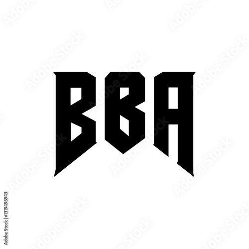 BBA letter logo design for technology company. BBA logo design black and white color combination. BBA logo, BBA vector, BBA design, BBA icon, BBA alphabet. BBA typography logo design.