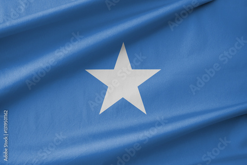 Somalia National Flag Waving in the Wind