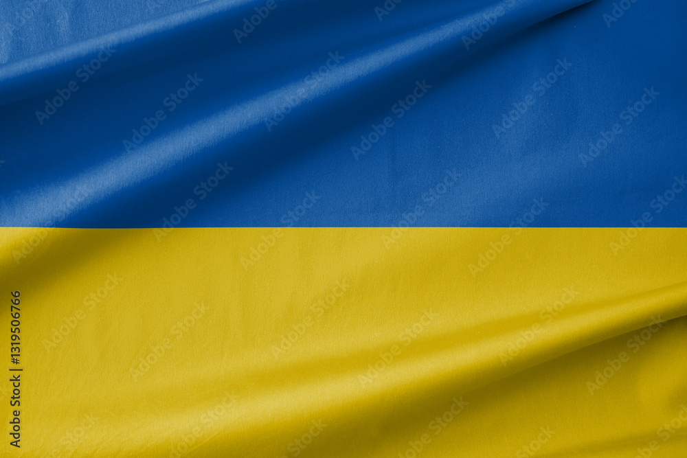 Ukraine National Flag Waving in the Wind Ukraine National Flag Waving in the Wind