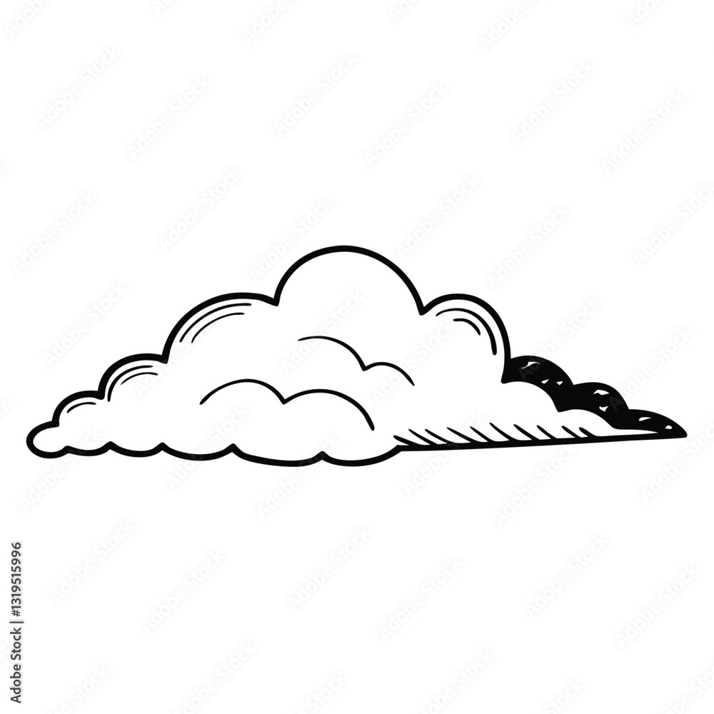 vector illustration of clouds