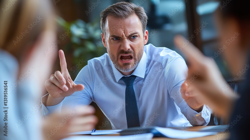 Fototapeta premium A training guide on customer conflict resolution strategies.