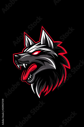 Wallpaper Mural Fierce wolf head logo Torontodigital.ca