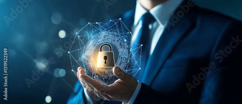 Businessman security verification is necessary for companies to protect their intellectual property and trade secrets.