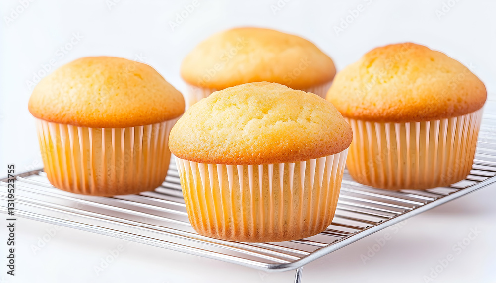 Freshly baked muffins cooling on a wire rack (1) Freshly baked muffins cooling on a wire rack (1)