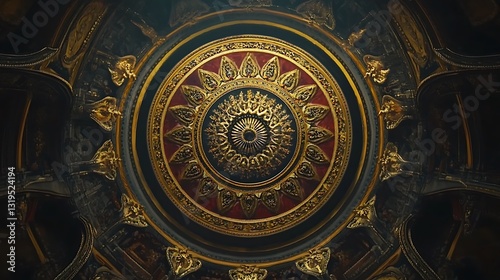 Elegant circle mandala featuring seamless symmetry and visually stunning patterns high resolution wallpaper