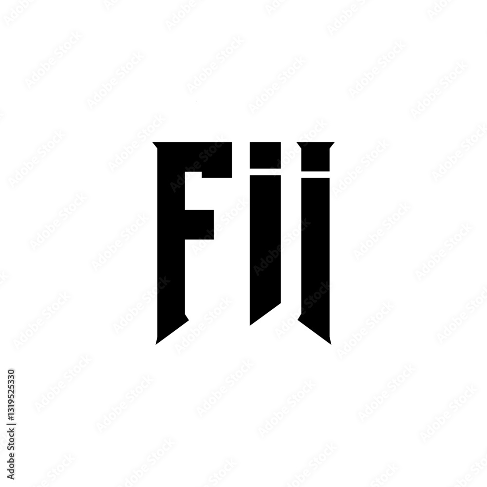 FII letter logo design for technology company. FII logo design black and white color combination. FII logo, FII vector, FII design, FII icon, FII alphabet. FII typography logo design. FII letter logo design for technology company. FII logo design black and white color combination. FII logo, FII vector, FII design, FII icon, FII alphabet. FII typography logo design.