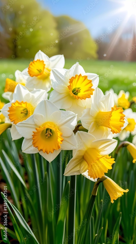 Obraz premium daffodils in the garden