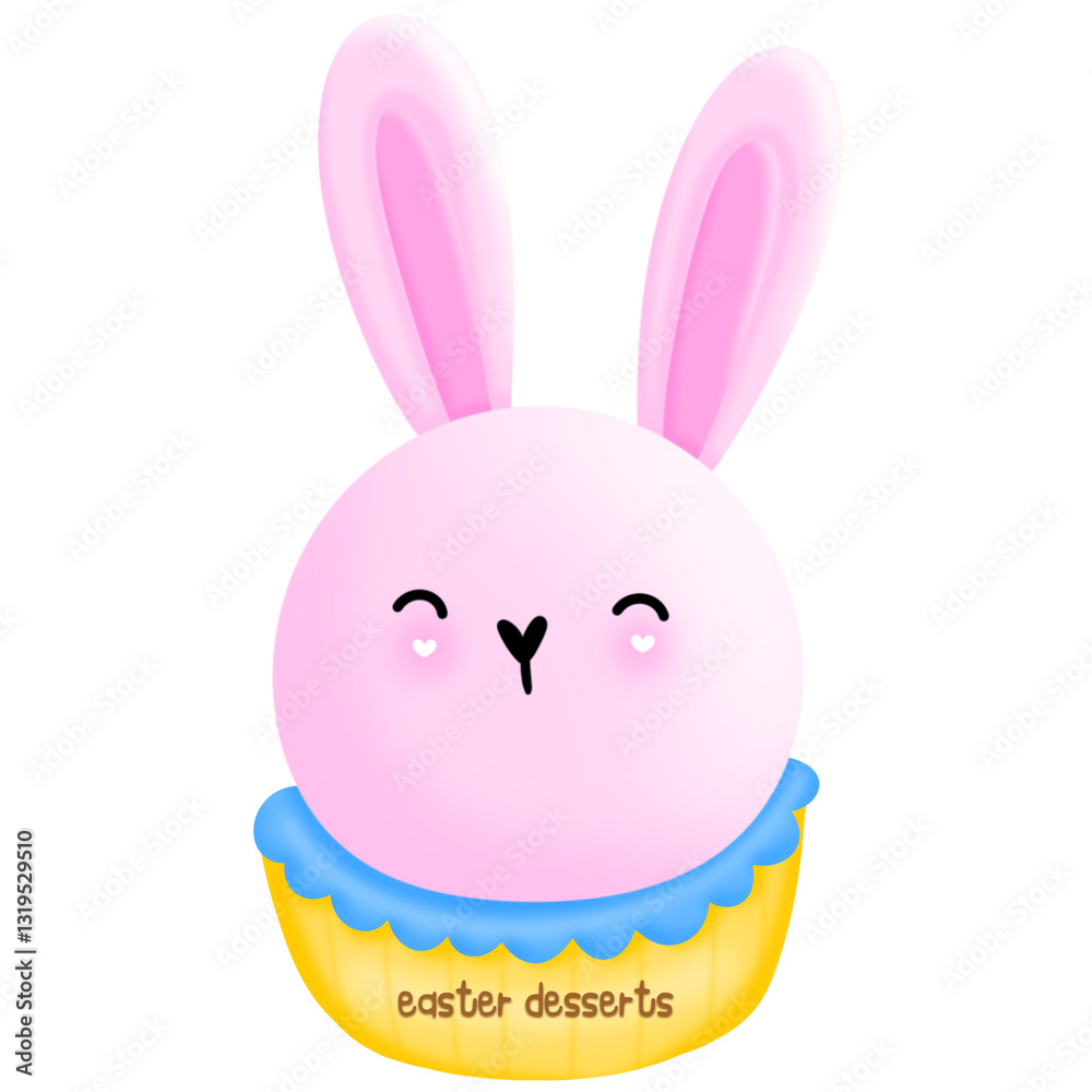 Fototapeta premium Easter Deasserts Clipart
