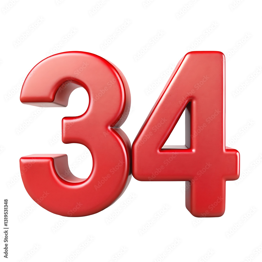 3d red numbers 3d red numbers