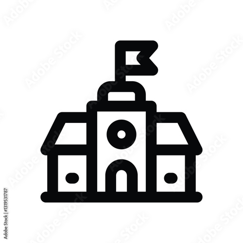 university line icon. Clean and minimalist vector icon for websites, mobile apps, presentations, and logos. Fully scalable and customizable for any project.