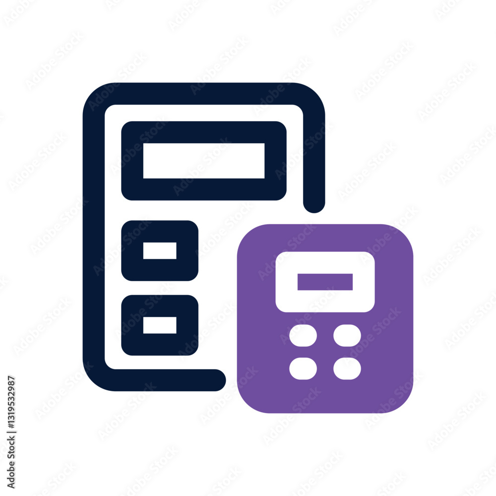 calculator dual tone icon. Sleek and modern vector icon for websites, mobile apps, marketing materials, and corporate design. Fully scalable and ready to use. calculator dual tone icon. Sleek and modern vector icon for websites, mobile apps, marketing materials, and corporate design. Fully scalable and ready to use.