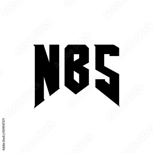 NBS letter logo design for technology company. NBS logo design black and white color combination. NBS logo, NBS vector, NBS design, NBS icon, NBS alphabet. NBS typography logo design.