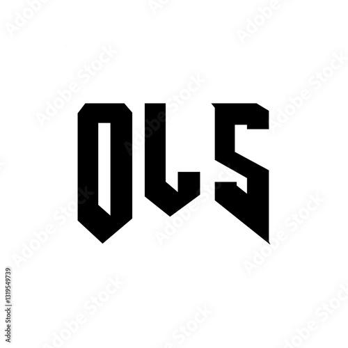 OLS letter logo design for technology company. OLS logo design black and white color combination. OLS logo, OLS vector, OLS design, OLS icon, OLS alphabet. OLS typography logo design.