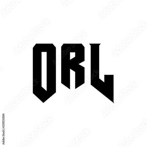 ORL letter logo design for technology company. ORL logo design black and white color combination. ORL logo, ORL vector, ORL design, ORL icon, ORL alphabet. ORL typography logo design.