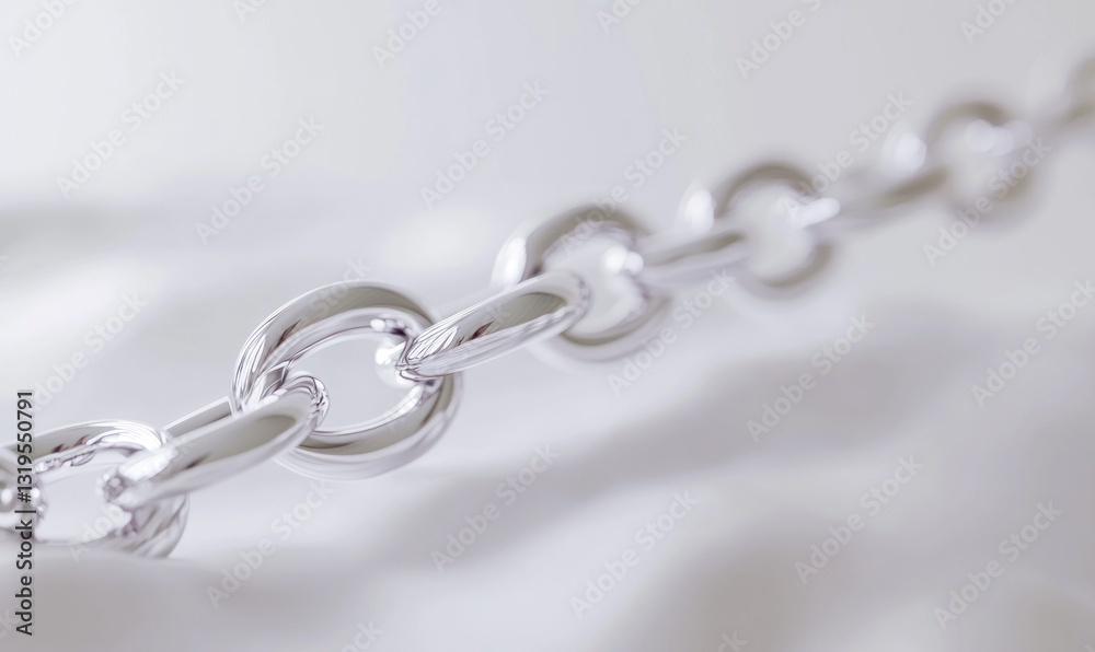 Close-up of a shiny silver chain. Close-up of a shiny silver chain.