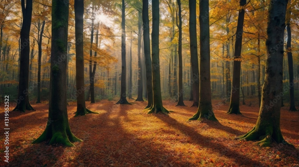 Fototapeta premium autumn in the forest