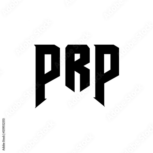 PRP letter logo design for technology company. PRP logo design black and white color combination. PRP logo, PRP vector, PRP design, PRP icon, PRP alphabet. PRP typography logo design.