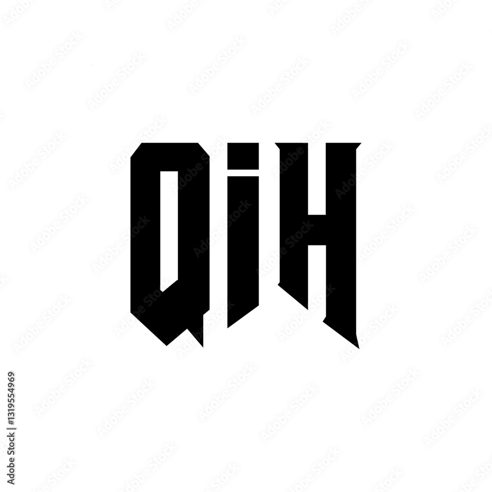 QIH letter logo design for technology company. QIH logo design black and white color combination. QIH logo, QIH vector, QIH design, QIH icon, QIH alphabet. QIH typography logo design. QIH letter logo design for technology company. QIH logo design black and white color combination. QIH logo, QIH vector, QIH design, QIH icon, QIH alphabet. QIH typography logo design.