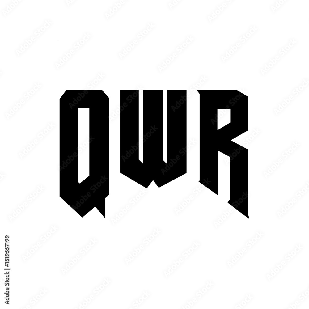QWR letter logo design for technology company. QWR logo design black and white color combination. QWR logo, QWR vector, QWR design, QWR icon, QWR alphabet. QWR typography logo design. QWR letter logo design for technology company. QWR logo design black and white color combination. QWR logo, QWR vector, QWR design, QWR icon, QWR alphabet. QWR typography logo design.