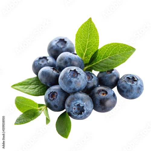 blueberries isolated