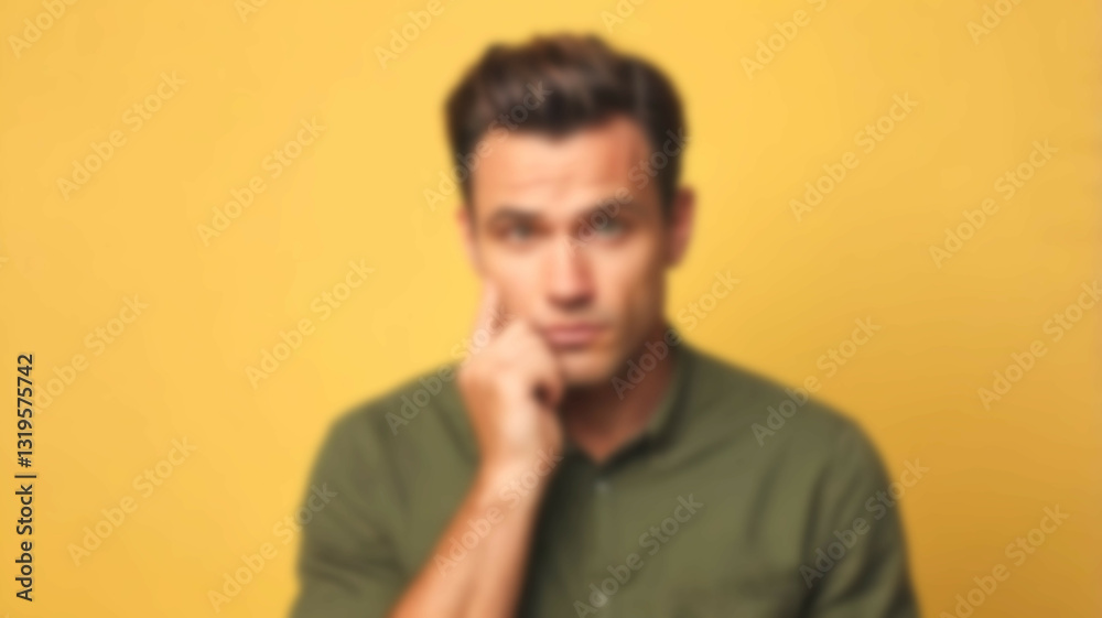Blurred background highlighting abstract ideas and imaginative expressions, complemented by a radiant yellow backdrop Blurred background highlighting abstract ideas and imaginative expressions, complemented by a radiant yellow backdrop