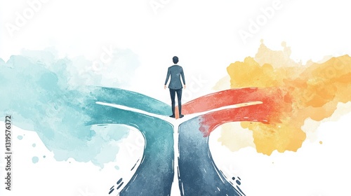 Creative Entrepreneur at a Crossroad Choosing Right Path Ahead