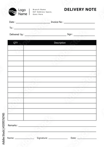 Free Delivery Note Template