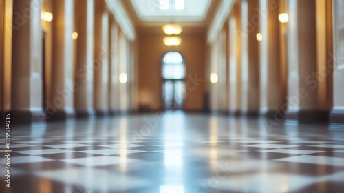 Blurred courthouse area background
