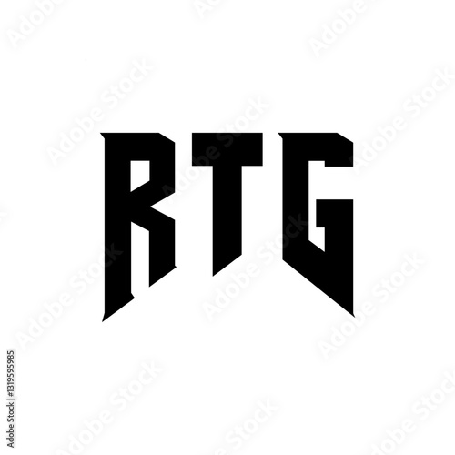 RTG letter logo design for technology company. RTG logo design black and white color combination. RTG logo, RTG vector, RTG design, RTG icon, RTG alphabet. RTG typography logo design.
