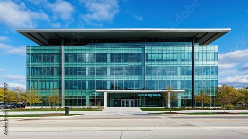 Wallpaper Mural Modern Glass Office Building Exterior Facade Torontodigital.ca