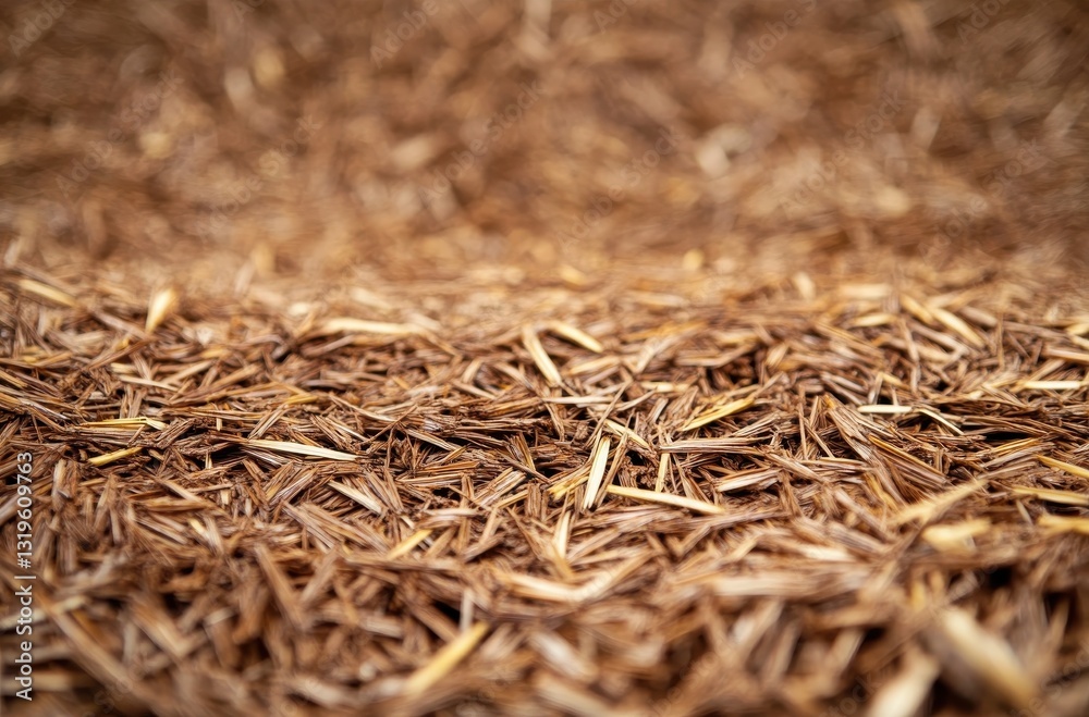 Close-up view of natural dried grass and straw texture on rural landscape, perfect for organic farming, gardening, and sustainable agriculture projects Close-up view of natural dried grass and straw texture on rural landscape, perfect for organic farming, gardening, and sustainable agriculture projects