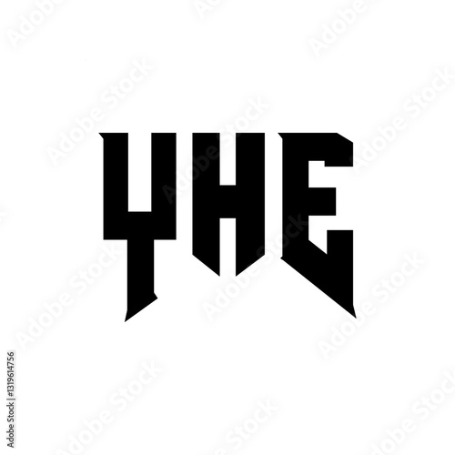 Wallpaper Mural YHE letter logo design for technology company. YHE logo design black and white color combination. YHE logo, YHE vector, YHE design, YHE icon, YHE alphabet. YHE typography logo design. Torontodigital.ca