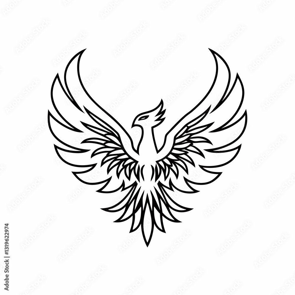Fototapeta premium eagle with wings