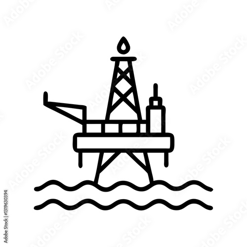 Gas platform - offshore platform for gas production.