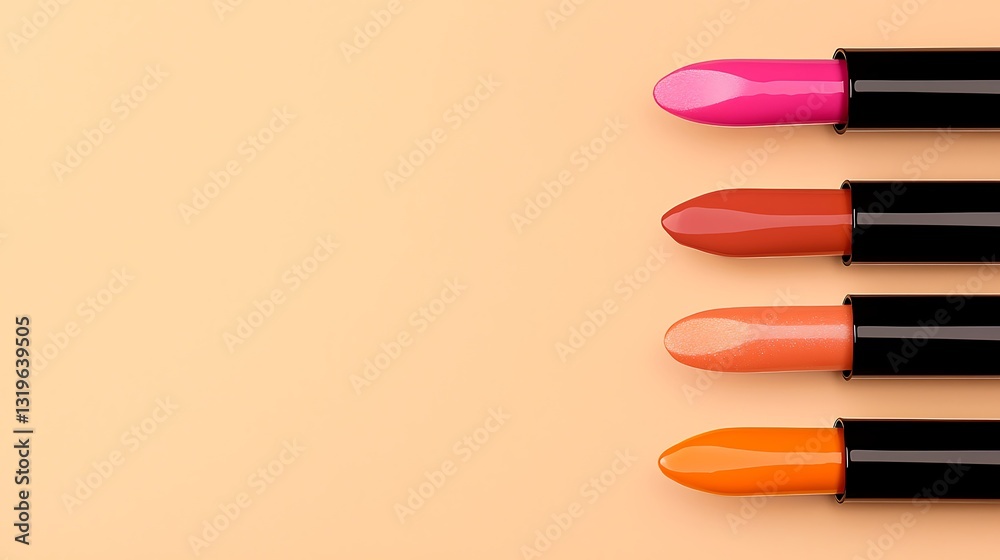 Vibrant Lipstick Shades for Beauty and Cosmetic Marketing Vibrant Lipstick Shades for Beauty and Cosmetic Marketing