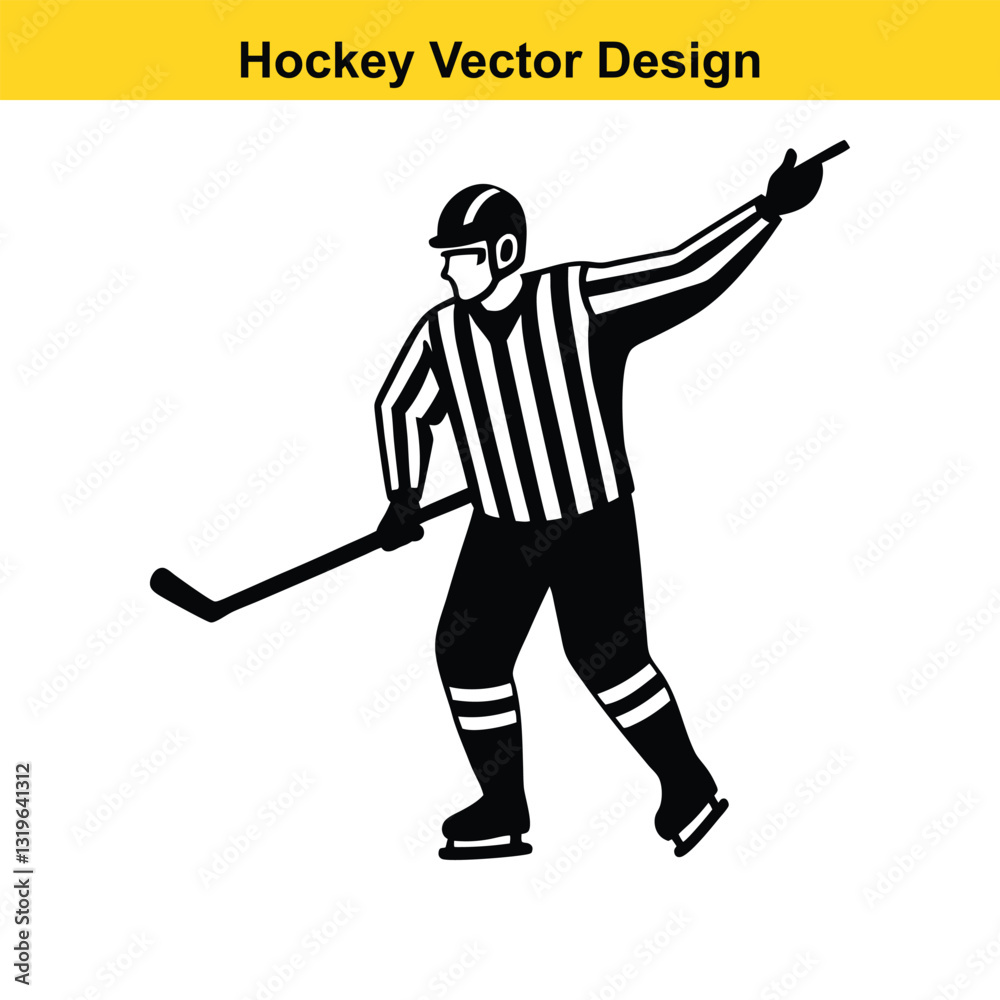 Fototapeta premium Power Plays and Puck Drops The Thrills of Modern Hockey. 