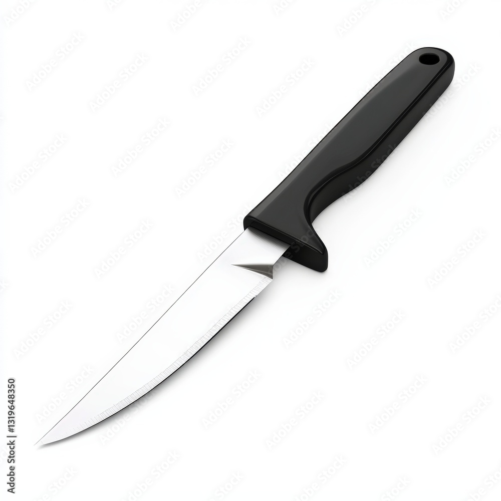 Obraz premium 3D office paper cutter with sharp blade and white background