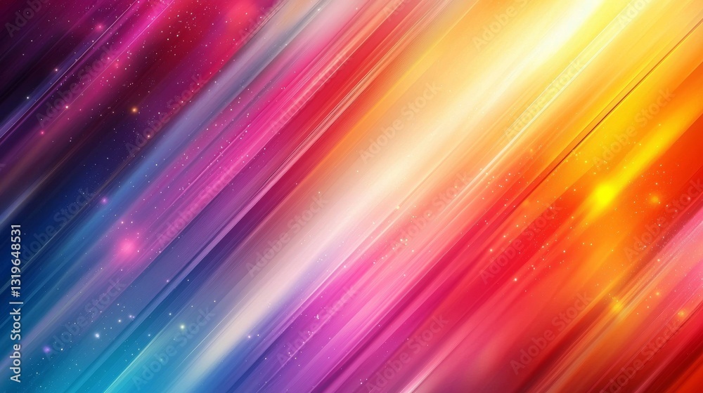 Obraz premium Colorful Abstract Background with Bright Rays of Light and Glowing Effects in Vibrant Shades