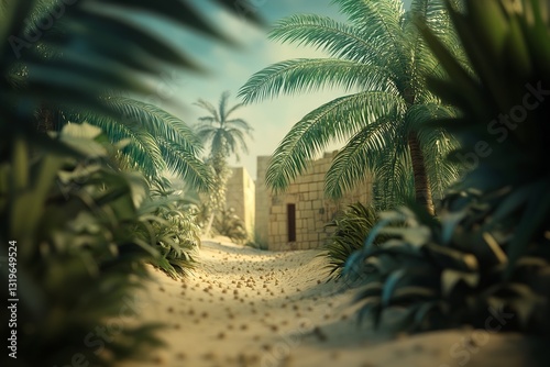Triumphant Palm Sunday: Branches of Hope, Faith, and Renewal. Celebrate the joyous arrival of spring and the resurrection with this evocative image of