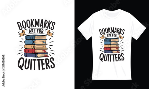 Book t-shirt design Hand drawn lettering Design

