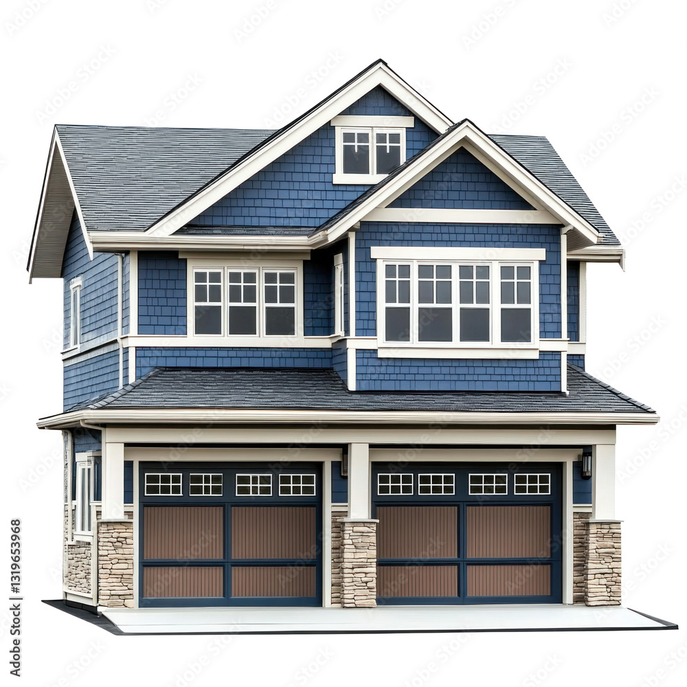 modern house with white background modern house with white background