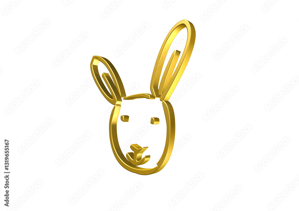 króliczek, zajączek, rysunek, ilustracja, 3d, symbol, projekt króliczek, zajączek, rysunek, ilustracja, 3d, symbol, projekt