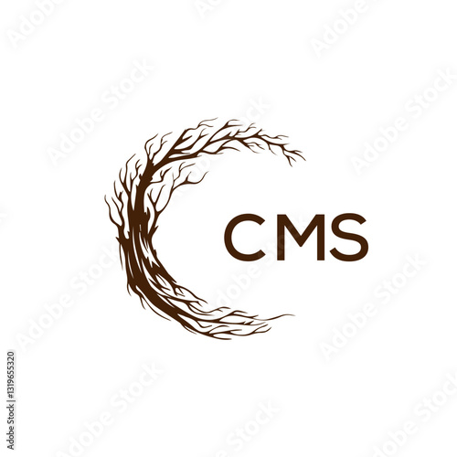 CMS creative minimalist letter logo.