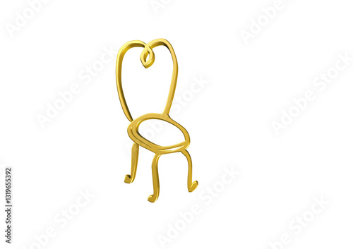 Obraz na płótnie krzesło, siedzenie, rysunek, ilustracja, 3d, symbol, projekt w salonie