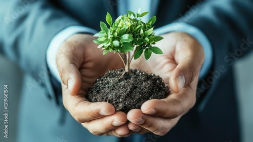 A company hosting a 'green week' event, encouraging employees to adopt sustainable practices both at work and home..