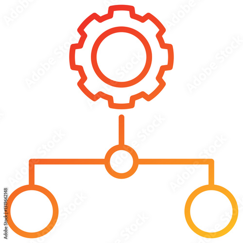 Subordinate Line Gradient Icon
