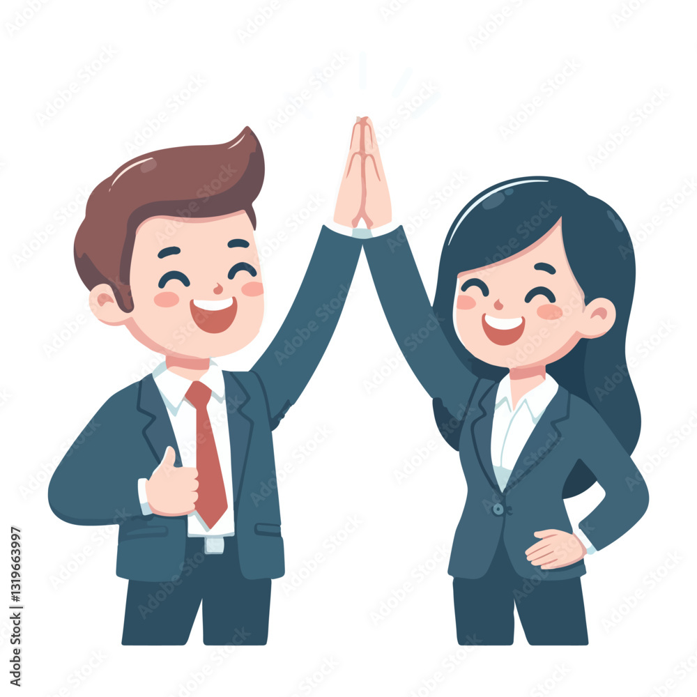 vector businessman and secretary vector businessman and secretary